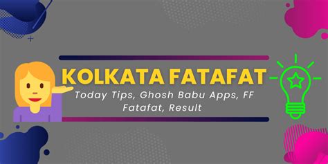 ghosh babu ff|Top Kolkata FF Fatafat Ghosh Babu Tips for Kolkata .